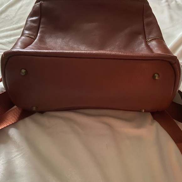 Brown Leather Backpack main image 6